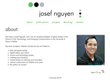 Tablet Screenshot of josefnguyen.net